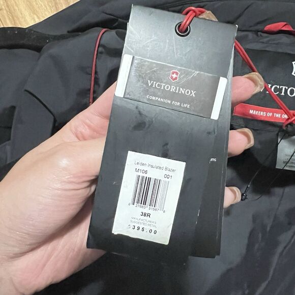 Victorinox Swiss Leiden Insulated Blazer Size 38 R Black Performance Jacket - Picture 5 of 10
